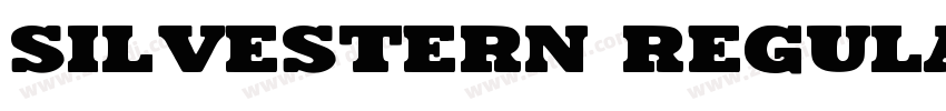 Silvestern Regular字体转换